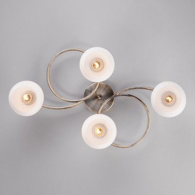 Потолочная люстра Eurosvet Alba 30144/4 античная бронза фото Потолочная люстра Eurosvet Alba 30144/4 античная бронза. Фото №2