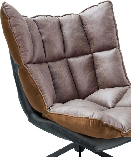 Дизайнерское кресло HUSK DC-1565F коричневое (BROWN). Фото №9
