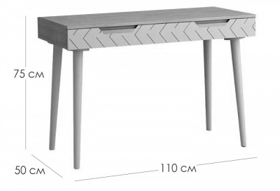 Стол рабочий Сканди Жемчужно-белый. Фото №3