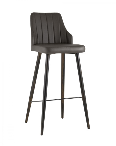 Стул барный Коналл экокожа таупе. Фото №1