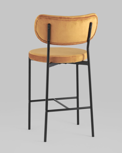 Стул полубарный Барбара велюр терракотовый. Фото №7