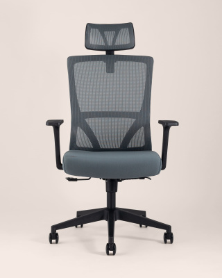 Кресло руководителя TopChairs Local серое. Фото №5