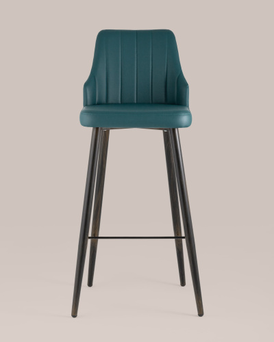 Стул барный Коналл экокожа темно-синий. Фото №6