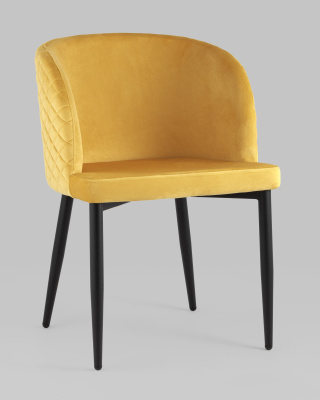 Стул Оскар велюр оранжевый. Фото