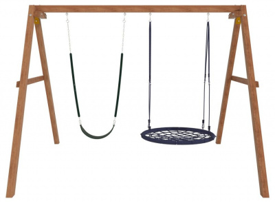 Качели детские Р911-23, коричневый фото Качели детские Р911-23, коричневый. Фото №4