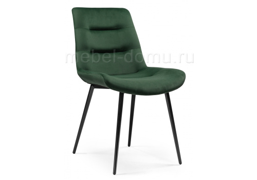 Стул Орди изумрудный / черный глянец. Фото №1