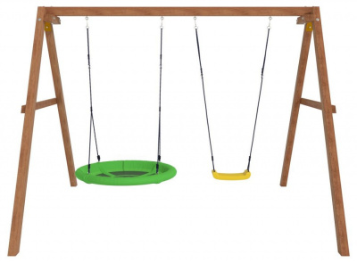 Качели детские Р911-19, коричневый фото Качели детские Р911-19, коричневый. Фото №4