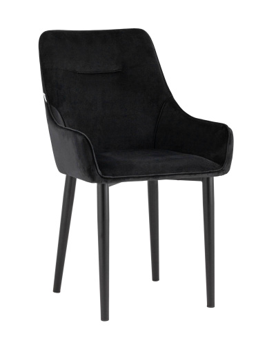 Стул Джоан велюр черный. Фото №1