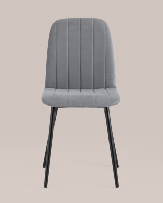 Стул Easy велюр серый. Фото