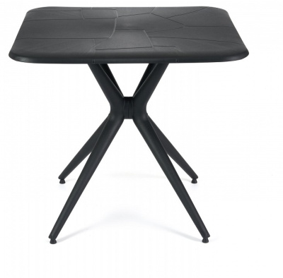 Стол KNORR (mod. TT73) пластик, 83х83х76 см, черный. Фото №2