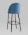 Стул барный Марсель велюр пыльно-синий фото Стул барный Марсель велюр пыльно-синий. Фото №7