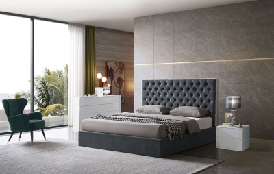 Кровать LBD1704 серая фото Кровать LBD1704 серая. Фото