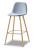 Барный стул 350B голубой/дерево. Фото №3