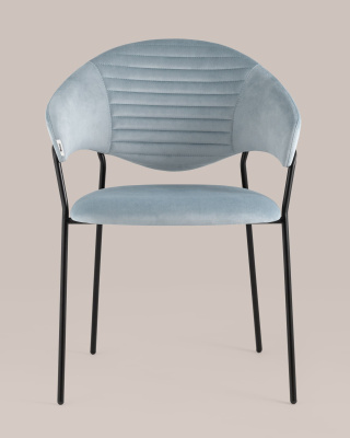 Стул Алексис велюр пыльно-голубой фото Стул Алексис велюр пыльно-голубой. Фото №5