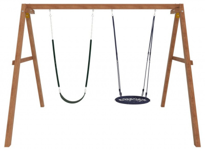 Качели детские Р911-20, коричневый фото Качели детские Р911-20, коричневый. Фото №4