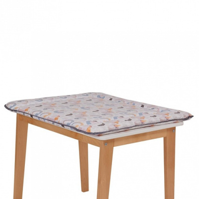 Матрас пеленальный Polini kids Волшебный Единорог, серый. Фото №3