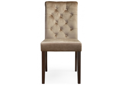 Стул деревянный Amelia dark walnut / fabric beige фото Стул деревянный Amelia dark walnut / fabric beige. Фото