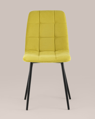 Стул Oliver велюр золотистый. Фото