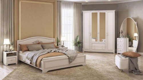 Спальный гарнитур Белла К2 белый/джелато софт. Фото №1