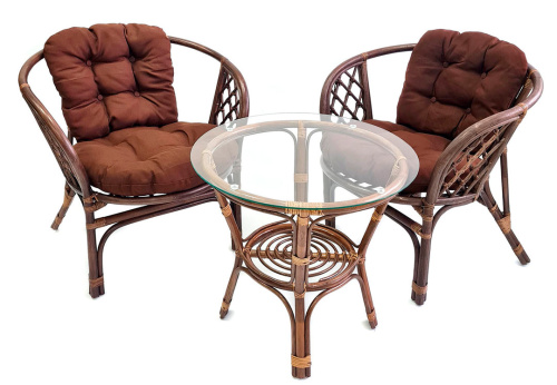 Комплект Багама дуэт с коричневыми подушками. Фото №1