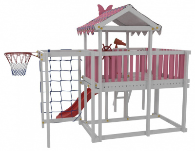 Комплекс игровой ДК5Р, розовый, серый. Фото