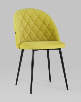 Стул Марсель микровелюр желтый. Фото
