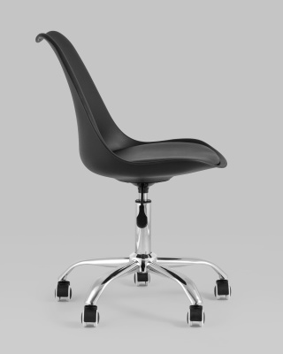 Стул офисный BLOK NEW пластиковый черный. Фото №4