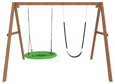 Качели детские Р911-17, коричневый фото Качели детские Р911-17, коричневый. Фото №4