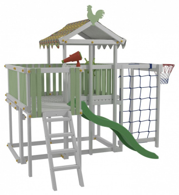 Комплекс игровой ДК5Б, бирюзовый, серый фото Комплекс игровой ДК5Б, бирюзовый, серый. Фото №5