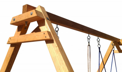 Качели детские Р911-29, коричневый фото Качели детские Р911-29, коричневый. Фото №5