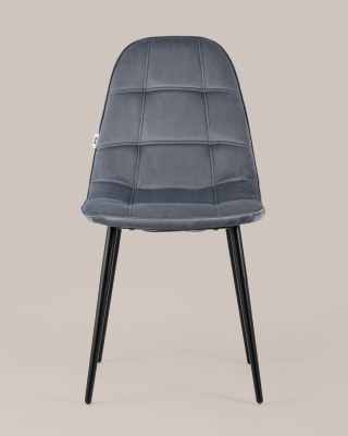 Стул Тейлор велюр серый. Фото