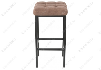 Барный стул Лофт ткань катания корица / черный матовый. Фото