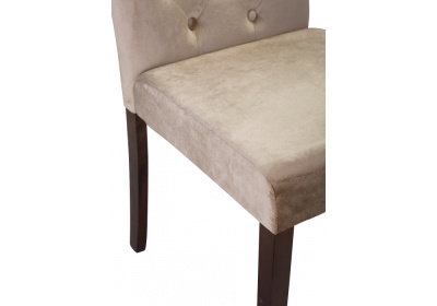 Стул деревянный Amelia dark walnut / fabric beige фото Стул деревянный Amelia dark walnut / fabric beige. Фото
