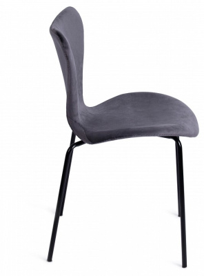 Стул Jacobsen SOFT (mod DC 103)  металл/флок, 59x45.5x84.5, серый (поставляется по 4 шт) фото Стул Jacobsen SOFT (mod DC 103)  металл/флок, 59x45.5x84.5, серый (поставляется по 4 шт). Фото №2