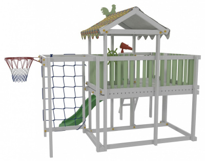 Комплекс игровой ДК5Б, бирюзовый, серый фото Комплекс игровой ДК5Б, бирюзовый, серый. Фото №4