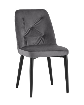 Стул Эмма велюр серый. Фото