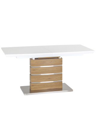 Стол обеденный Генуя раскладной 160-200*90 белый фото Стол обеденный Генуя раскладной 160-200*90 белый. Фото №2