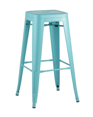 Стул барный TOLIX голубой матовый. Фото №2