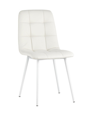 Стул Oliver экокожа белый белые ножки. Фото №2