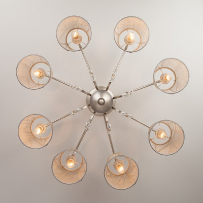 Потолочная люстра Eurosvet Liona 60065/8 серебро. Фото №2