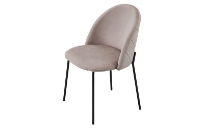 Стул C-962 бежевый/матовый черный. Фото №5