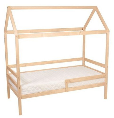 Кровать-домик Polini Kids Simple, коричневый. Фото №3