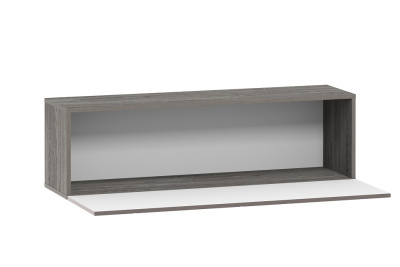 Шкаф навесной Summit НМ 014.21 (открывание вниз) , Софт Графит, Ясень Анкор темный фото Шкаф навесной Summit НМ 014.21 (открывание вниз) , Софт Графит, Ясень Анкор темный. Фото №2