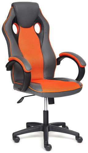 Кресло офисное TetChair Racer GT new (металлик/оранжевый). Фото №1