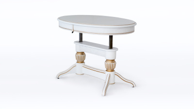 Стол Лира 11 (трансформер) с патиной (резная нога). Фото