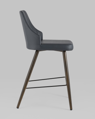 Стул полубарный Коналл экокожа антрацит. Фото №4