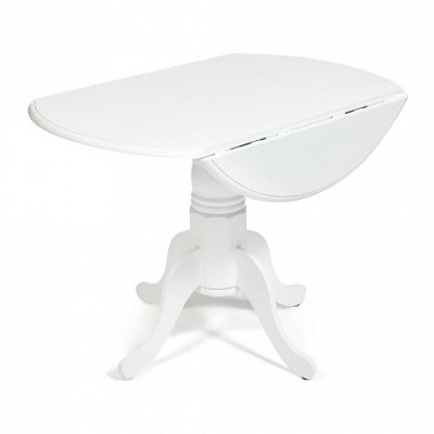 Cтол обеденный Secret De Maison CLIFF (mod. 4242PE-30 WH-T/B) D 107 х 76 см, белый. Фото