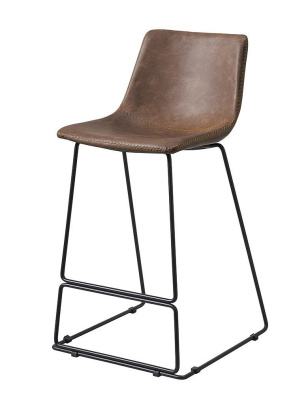 Полубарный стул CQ-8347B brown 2075. Фото №3