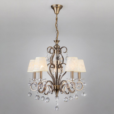 Подвесная люстра Eurosvet Eileen 1448/5 античная бронза Strotskis фото Подвесная люстра Eurosvet Eileen 1448/5 античная бронза Strotskis. Фото №2