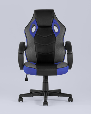 Кресло игровое TopChairs Sprinter синее. Фото №5